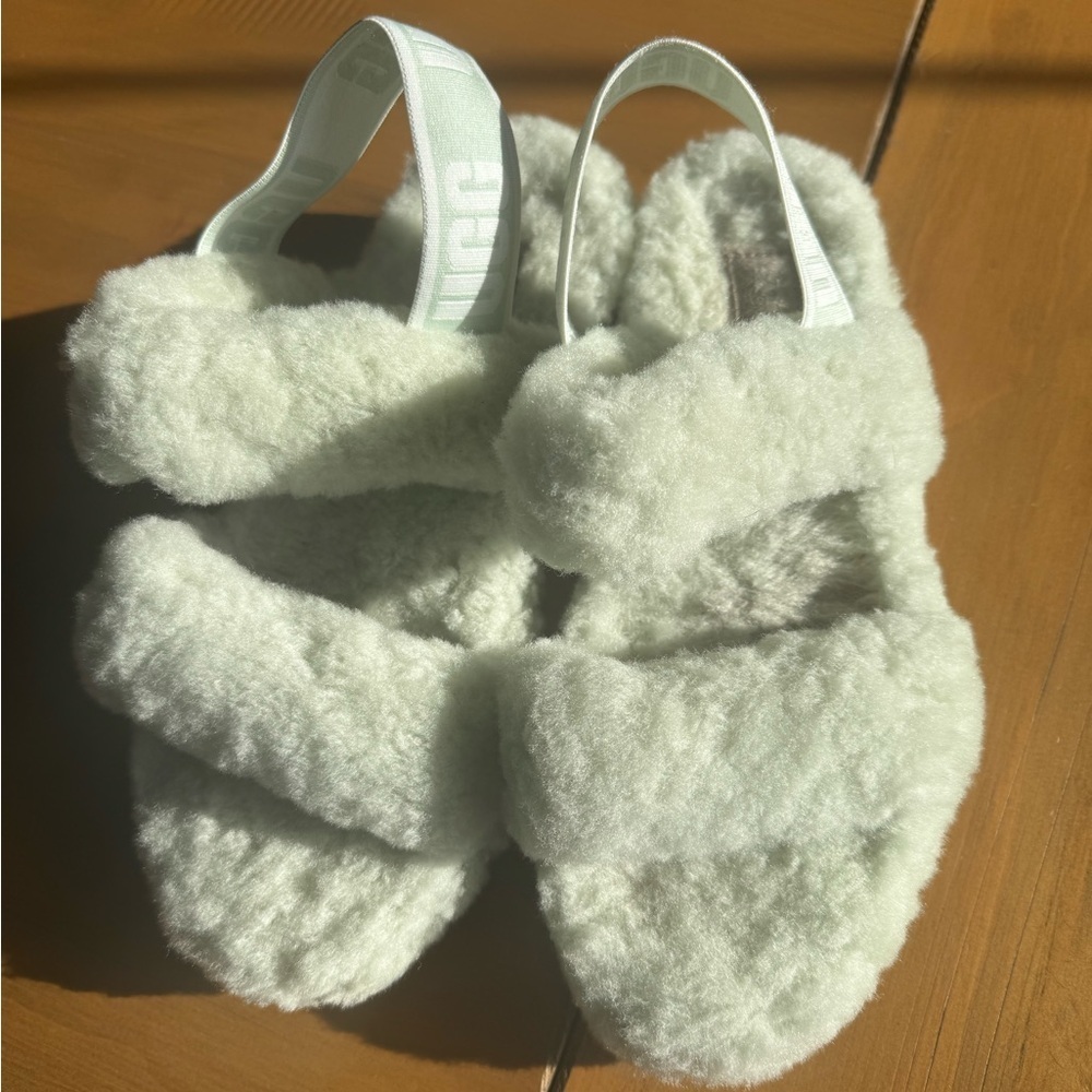 UGG Oh Yeah slides Light Green 7